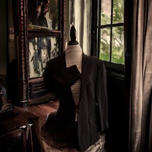 Pinstripes Oversized Relax Fit Blazer. Mens Fashion Week